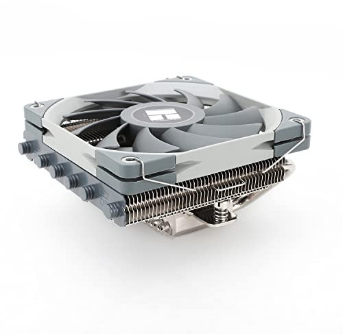 Thermalright AXP120-X67 - Enfriador de aire para CPU de bajo perfil con ventilador vertical de 120 mm TL-C12015 PWM, 4 tubos de calor, 67 mm de altura, para AMD AM4/Intel LGA