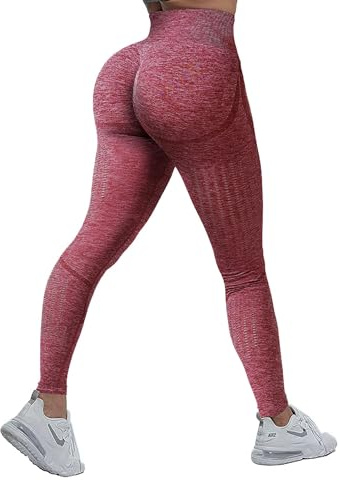 Fsphistik Leggins Mujer Push up | Mallas Deporte Mujer | Pantalones Mujer | Ropa Deportiva Mujer | Leggins Mujer | Push Up Leggings Yoga con Efecto de Cintura Alta y elástica (L, 11-Rosa)
