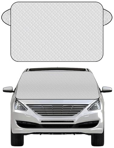 Taicols Auto Windschutzscheiben Abdeckung, Hochleistungs-Ultra-Dick Schutzabdeckung, Winter Sommer Frontscheibenabdeckung Faltbare Für Die Gegen Schnee, EIS, Frost, Staub, Sonne, UV