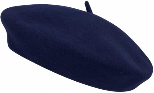 reshmena® Vuxen basker hatt kvinnor fransk stil ullbasker hatt vanlig klassisk färg basker hatt, unisex mjuk varm utomhus vintage konstnär hattar mössa unisex hatt