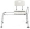 COSTWAY Sedia per Doccia Anziani con Posizione e Altezza Regolabili 105 x 49 x 85-95 cm, Sgabello per Vasca da Bagno con Sedile, Schienale, Braccioli e Cintura di Sicurezza, Sedia per Donne Incinte