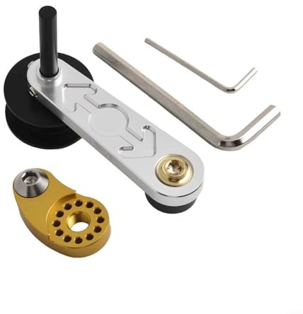 Solución eficiente de tensión de cadena para bicicletas de una sola velocidad, cuenta con aleación de aluminio y control de par (dorado)
