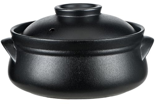 Keramisk gryta, Små kopparkastruller Stor koreansk skål med lock(1L/0.9Quarts)