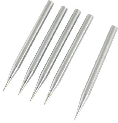 sourcing map 5 Pcs 40W Replaceable Solder Iron Tips for Soldering Station Rework Welder