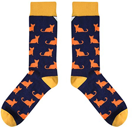CUP OF SOX dam herr roliga färgglada strumpor med katter i pappmuggen – perfekt som present till män och kvinnor