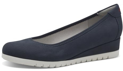 s.Oliver Escarpins compensés élégants pour Femme - Bleu Marine - Taille 40 EU, Bleu Marine, 40 EU