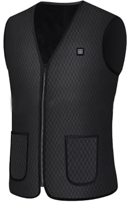 TYUIOP Heated Gilet for Men - Mens Body Warmers Mens Heated Gilet with Battery Pack Electric Motorcycle Jacket Hoody Motorbike Clothing top Hooded oodie for Men