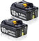 BATTOOLLot de 2 Batteries de Rechange 18 V 8,0 Ah pour Makita BL1860B BL1840 BL1830 BL1860B BL1815 BL1835 BL1850B BL1860B BL1845 BL1850 194205-3 LXT-400 avec Batterie Outil LED