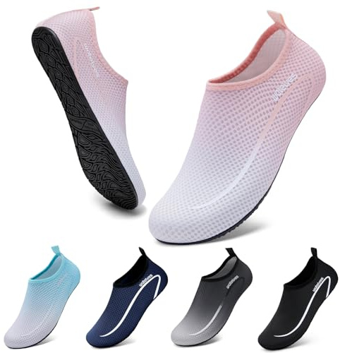 WateLves Zapatos AcuáTicos Zapatos AcuáTicos Neutros Secos Antideslizantes Snorkel De Surf Zapatos Descalzos Zapatos De Piscina Zapatos De Playa Zapatos De Agua A Line Pink 36/37