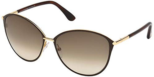 Tom Ford Sonnenbrillen PENELOPE FT 0320 HAVANA GOLD/BROWN AMBER SHADED 59/15/130 Damen