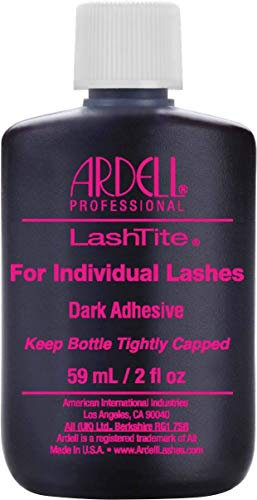 Ardell Lashtite Adhesive Negro 59ml - Pegamento Oscuro para Pestañas Individuales DuraLash. Fórmula resistente al agua para una unión segura hasta 2 semanas. ¡Aplicación fácil y duradera!
