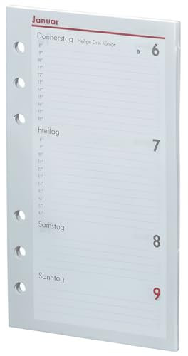 bsb-obpacher Kalendarium 2024 1Wo.=2Seiten handelsübliche Lochung 9,5x16,9 A6 02-0058