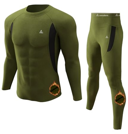 Mens Thermal Underwear Long Johns Set Cold Weather Hunting Base Layer