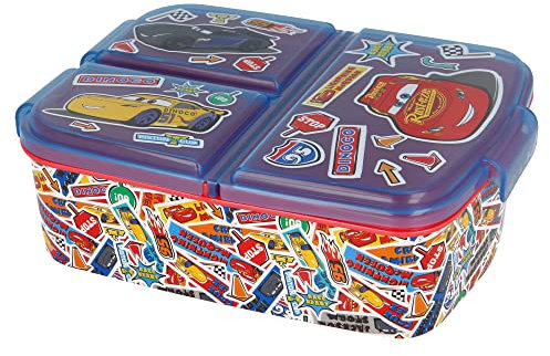 BOÎTE À Lunch Multi-Compartiments | Cars Stickers