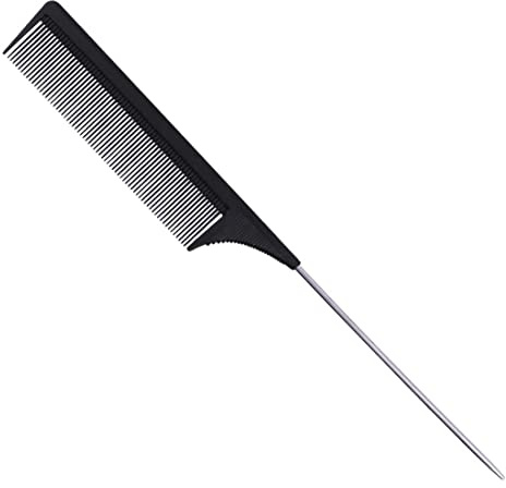 SULIUDAJI Pettine A Coda Di Alta Qualità Pettine Professionale Antistatico per Parrucchieri Pettine Styling Fibra Carbonio Calore Antistatico Resistente Pettine Coda