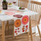 Tischläufer Rot Blumen Sonnenblume Tischläufer Modern Wohnzimmer Abstrakt Tischdecke Leinen Tischläufer Bunt Dekorativer Frühling Tischläufer für Esstisch Party Geburtstag Hochzeit 33x183cm