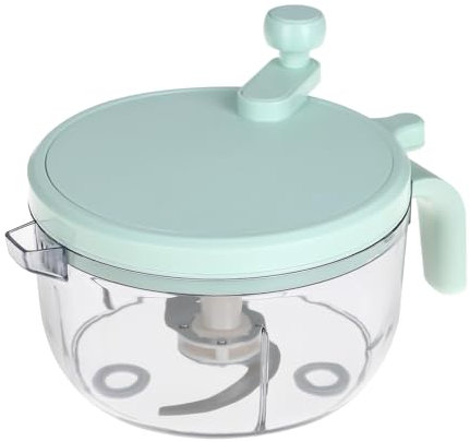 Zwiebelschneider Manuell, 1800ml Große Gemüse Zwiebel Zerkleinerer Küche, Gemüseschneider Multizerkleinerer Manuell, Obst Knoblauch Zerkleinerer für Gemüse, Obst, Nüsse, Knoblauch, Babynahrung