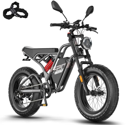 Officiell Fafrees F20 Ultra E-Bike män 20 tum med batteri 48 V 25 Ah/1 200 Wh, E Fatbike Ebike 180 kg lastbar, 79 N.m elcykel damer, S Pedelec IPX5, Shimano 7 Fat Bike Ebike, E Mountainbike 79 N.m