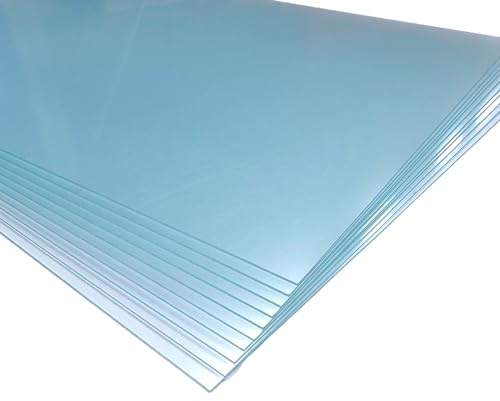 Rahmendesign24 Placas de cristal acrílico de 1 mm, 59,4 x 84 (DIN A1), juego de 10 unidades, cristal sintético de poliestireno