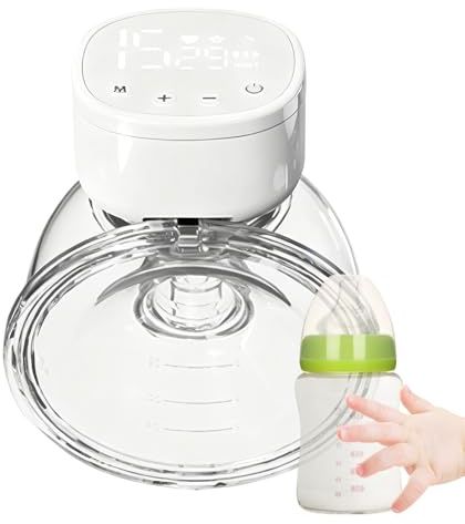 Handlös mjölkpump - lätt att rengöra elektrisk mjölkpump för amning, spädbarn | Uppladdningsbar mjölkpump, för ersättning för dintin, och mamma, resväska, amning på hotell