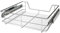 Jago® Teleskopschublade - inkl. Schienen, für Schrankbreite 30 40 50 oder 60 cm, verchromt, Setwahl - Küchenschublade, Schublade, Korbauszug, Schrankauszug, Schubladeneinsätze für Küchenschrank