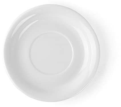 Holst Porcelaine Uta 155 Café au Lait/Tasse Soucoupe 15 cm Blanc 15,5 x 15,5 x 2 cm Lot de 6