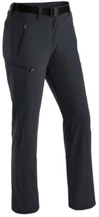 Maier Sports Rechberg Therm, Warme Damen Wanderhose, Wasserabweisende Outdoorhose für Trekking und Hiking, PFC-frei, mTHERM light Wattierung, mSTRETCH Tec 4 & Dryprotec, Schwarz, 24 (W40/L30)