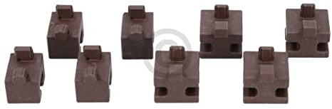 eVendix Buchsenset kompatibel mit SIEMENS 00637802 rechts links vorne hinten für Zubehörhaltegitter Backofen mit Mikrowelle