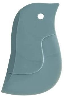 Raschietto in silicone a forma di pinguino, strumento per la pulizia della cucina, pentole e ciotole, utensili per la pulizia del lavaggio del piatto, colore: verde