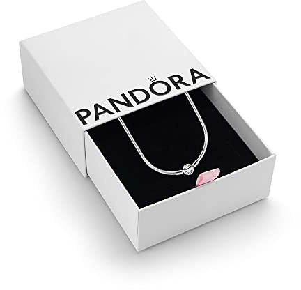 PANDORA Moments Women's Sterling Silver Necklace, 50cm, With Gift Box