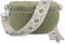 ARTVALL - Umhängetasche Teddystoff Tasche Handtasche Plüschtasche Bauchtasche Teddyfell Plüsch mit Schultergurt Design Taschenband abnehmbar verstellbares Riemen Crossbody Bag Damen mit Reißverschluss