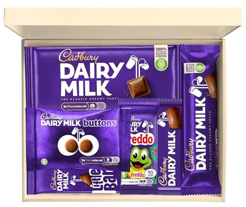 Chocohugs Chocolate Gift Hamper Box | Filled with Assortment of Dairy Milk Selections | Box of Chocolates | Sweet Treat Gift Box | Assorted Dairy Milk Chocolate Selection Box Gift Hamper