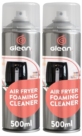 GLEAN Ugnshylla, grill, luftfritös och grillrengörare | Luftrenare | Köksrengöringsartiklar och avfettningsspray för bränt fett och matspill | Formel utan skrubb | 2 x 400 ml