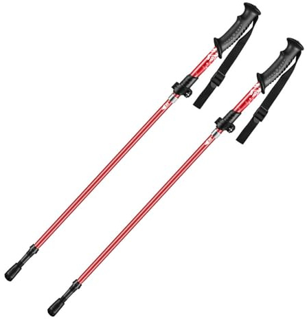 Meichoon Ultralätt vandringsstavar i aluminium, 2-pack med bekvämt EVA-handtag, perfekta för vandring, promenader och seniorer