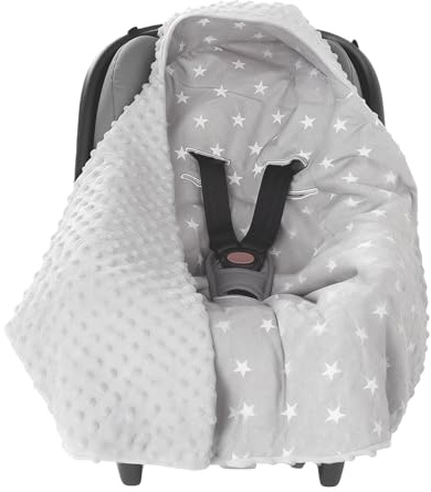PORFOYO Babyfilt, barnvagn, gosig filt, babyskål, filt, inslagningsfilt, babyfilt, bomull, 90 x 90 cm, inslagningsfiltar, babyfilt för buggy bilstol, grå