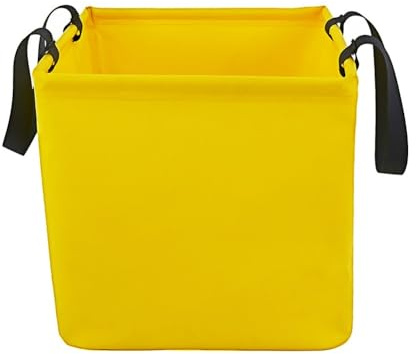 QOXEZY Ciotola pieghevole da campeggio, 15 l/20 l, in PVC, impermeabile, borsa tote pieghevole per lavaggio, pesca, spiaggia e viaggi all'aperto