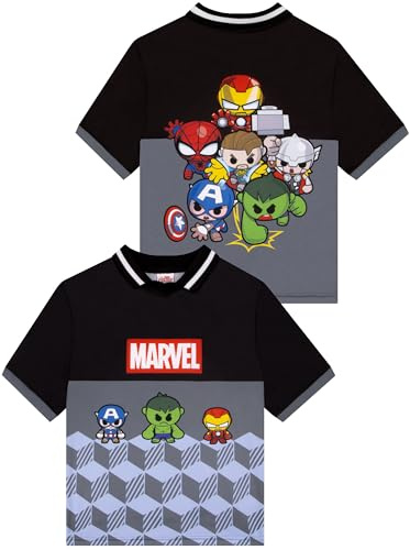 Marvel T Shirt, The Avengers Football Shirt for Boys, Oversized Boys’ T-Shirts, Boys Clothes, Multicolour 5-6 Years