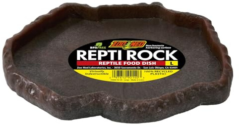 Zoo Med FD-40 Repti Rock Feed Dish, Large, Assorted colors