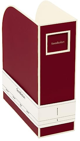 Semikolon 352734 Magazine rack A4 - magazine collector, document folder, format 10.5x26x31 cm - burgundy dark red