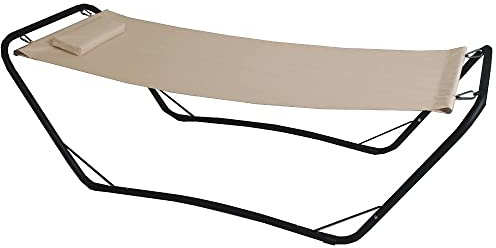Linea Garden Friend A1619021, Amaca con Supporto Java, Beige