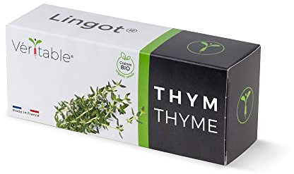 Lingot® Thym Bio - Compatible Potager d'Intérieur Véritable® et Exky® - Recharge prête à l'emploi - Substrat avec Graines Intégrées