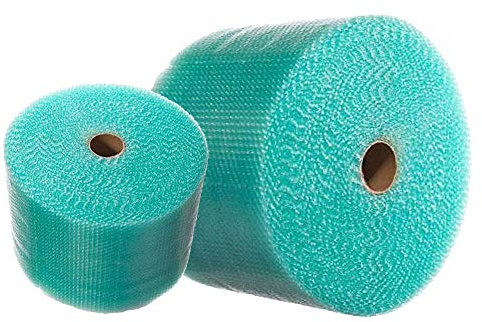 Strong Small Green Recyclable Protective Cushioning Moving Shipping Packing Bubble Wrap Rolls (500mm x 100m - 1 Roll)