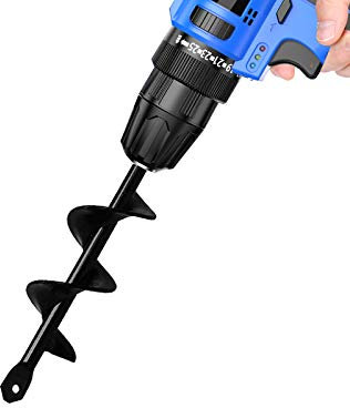 Gardening Tools Bulb Planter Auger Drill Bit for Garden Planting 1.57 x 8.66 Inches Compatible with Hand Held Electric Drill