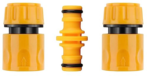 Raccordo per tubo flessibile doppio maschio e 2 connettori rapidi per tubo flessibile da 1/2 in plastica accessori giardino esterno raccordi per tubi irrigazione