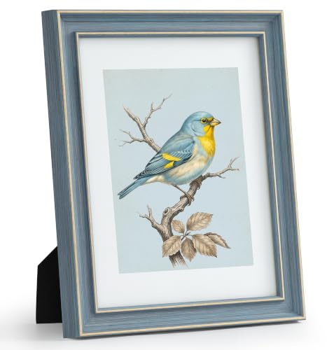 Afuly 7x5 Photo Frame Vintage Blue Coastal 5x7 Picture Frames