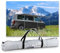 ENVA Camping Markise 3x2,4 m Sonnenschutz und Regenschutz Sunblocker für Wohnmobil, Wohnwagen und Camper reißfestes Sonnensegel aus 210D Oxford Polyester Vordach mit Kederleiste Ø5+8 mm