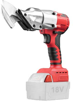 Cordless Electric Scissors for Milwaukee M18 18V Battery, 300N.m 2500RPM Brushless Electric Metal Shears, Max. 2mm Shear Thickness for Sheet, Carpet, Leather, Metal (No Battery)