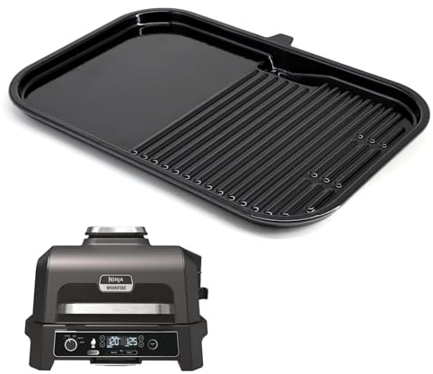 Criditpid Woodfire Outdoor Flat Top Griddle Plate Replacement Parts for Ninja OG800 and OG900 Series, 17 x 12 XSKGRDLXL Woodfire Griddle Plate for Ninja Woodfire Outdoor Grill Accessories.
