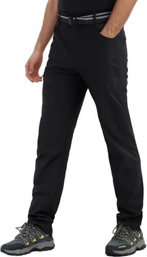 LY4U Pantalones de Senderismo para Hombre, Pantalones de Viaje Cargo Ligeros Safari, Pantalón de Pesca al Aire Libre Transpirable de Secado Rápido de Verano