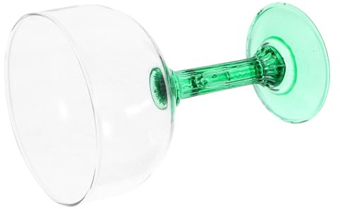 MOKKHNB Calice Unico a Forma Di Cactus in Vetro Trasparente 400ml, Coppa Delicata Per Bevande e Cocktail, Calice Elegante Per Uso Domestico e Feste